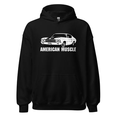 1970 Chevelle Hoodie in black